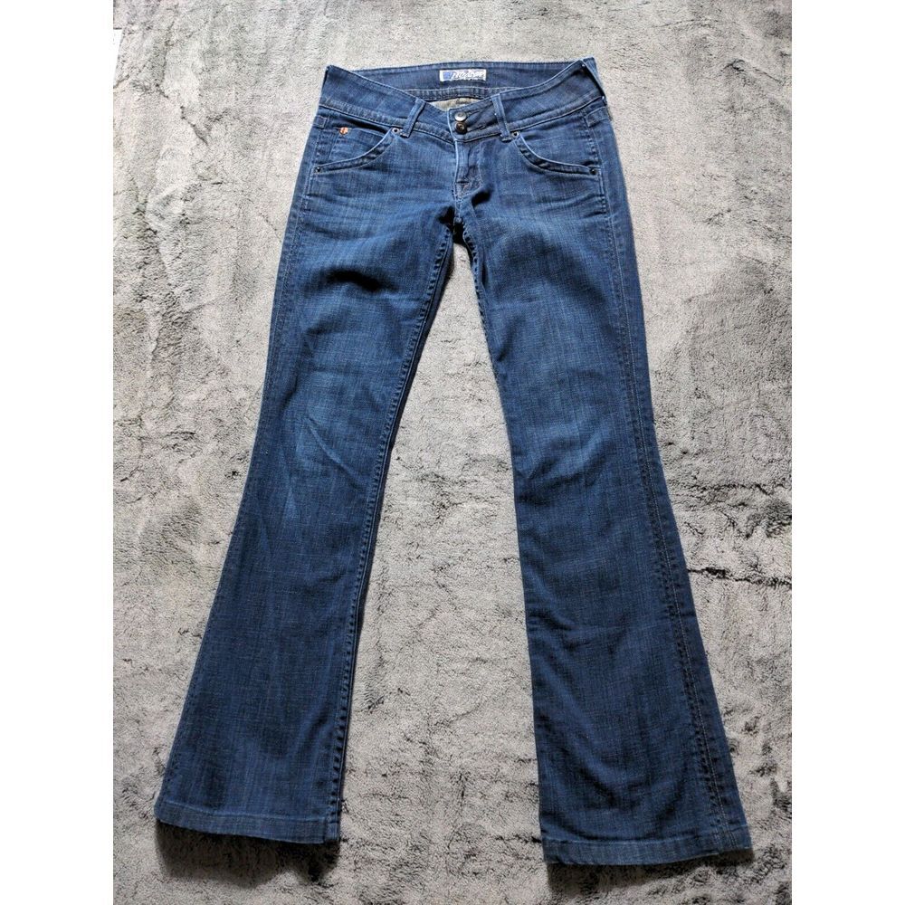 Hudson Flap Pocket Bootcut Leg Jeans Women's Size 2S Dark Wash